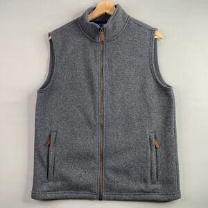 Vineyard Vines Men's Charcoal Fleece Vest. Size Small.
